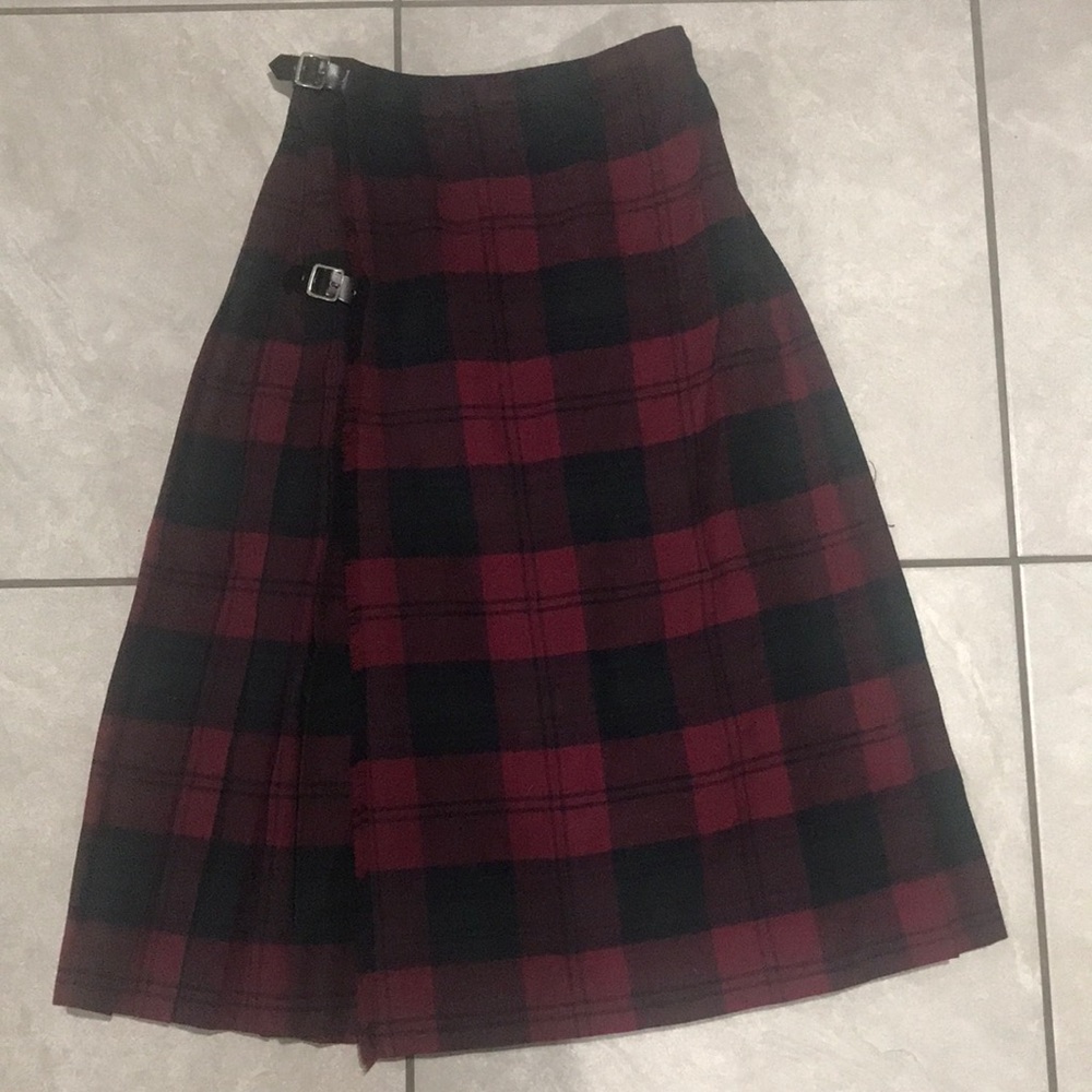 long plaid skirt